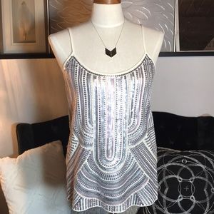 Express Size M sequence halter top, Never Worn.